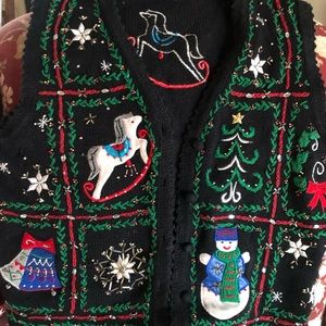 Designer’s Studio Brand Vintage Holiday/Christmas Sweater Vest